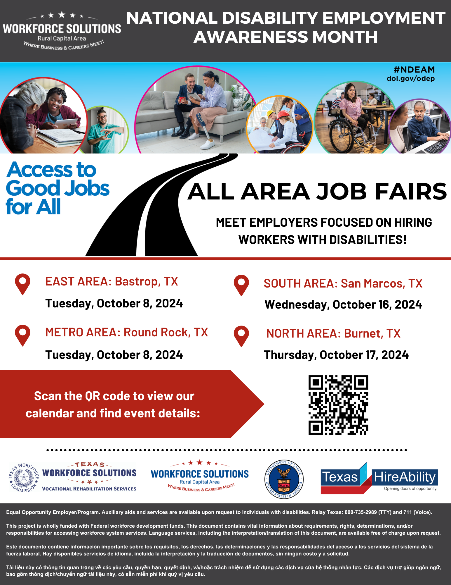 NDEAM ALL AREA JOB FAIR OCT EVENTS