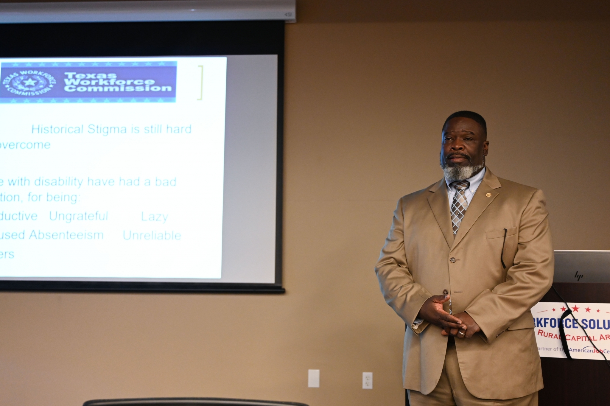 Davin Davis at the NDEAM Employer Seminar