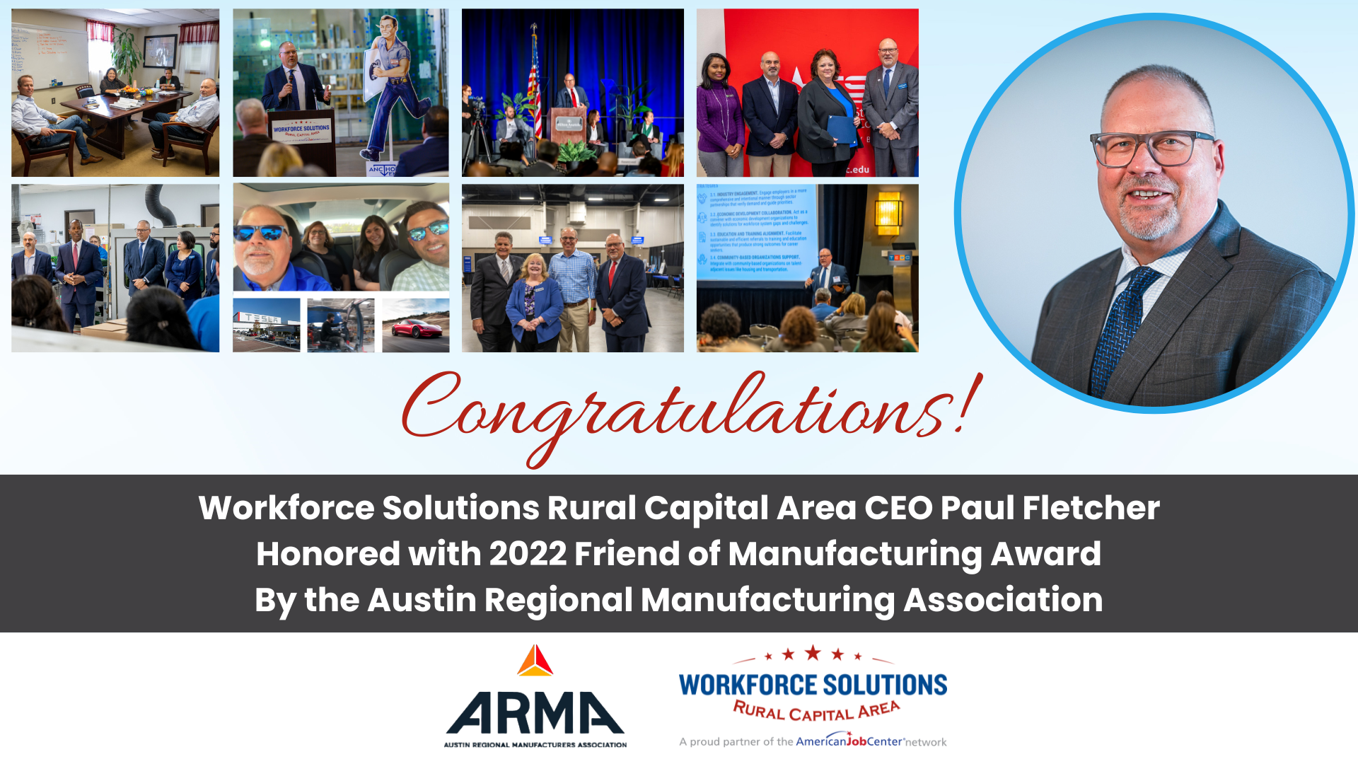 WSRCA CEO Paul Fletcher Honored with 2022 Friend of Manufacturing Award by ARMA