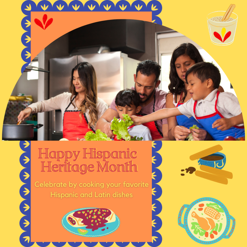 Hispanic Heritage Month: Cooking Hispanic and Latin Dishes with your Kids and Family