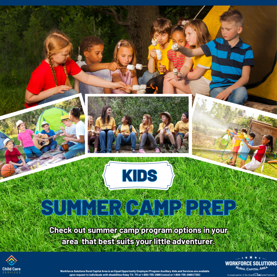 Kids Summer Camp Prep