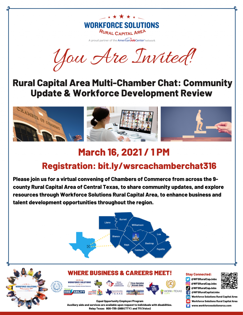 Workforce Solutions Rural Capital Area to Host Multi-Chamber Chat