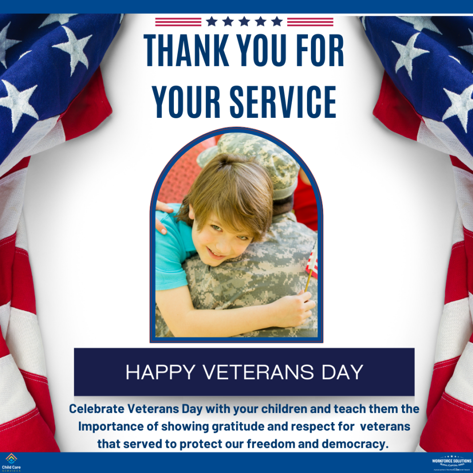 Veteran's Day: Teach Children About the Meaning of Showing Respect and Gratitude For the Men and Woman Who Served and Protected Our Freedom