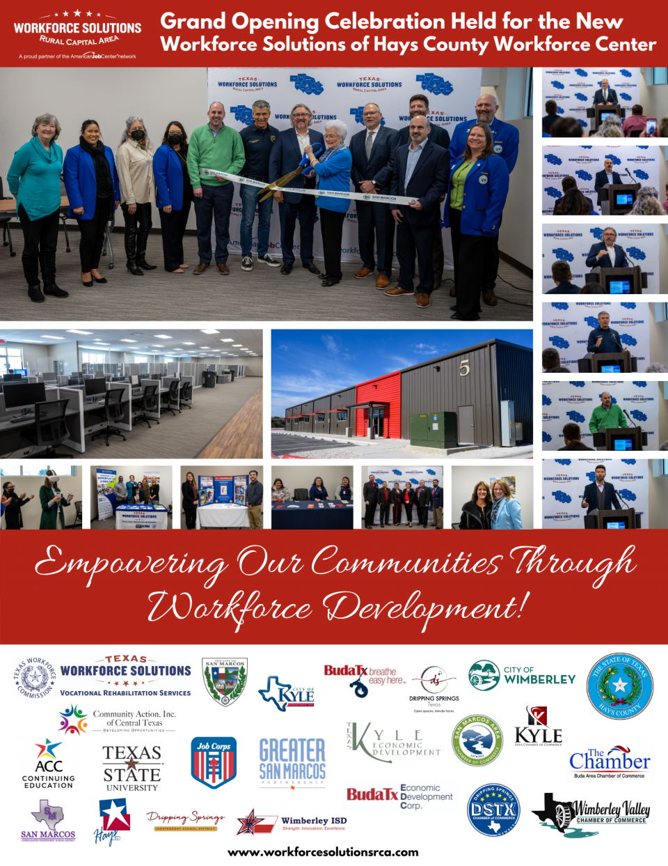WSRCA Holds Grand Opening Celebration for New Workforce Solutions of Hays County Center