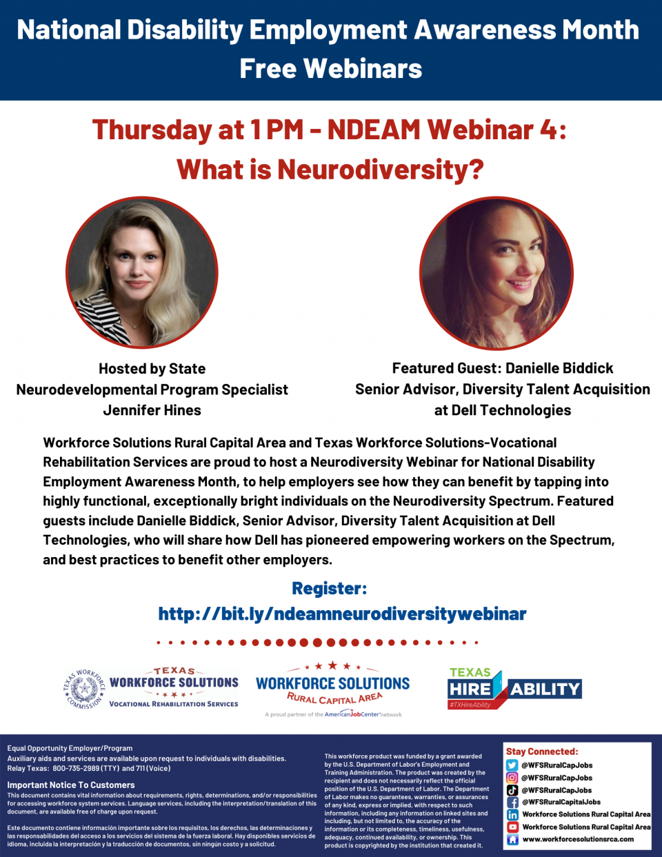 Take Part in the National Disability Employment Awareness Month Webinar 'What is Neurodiversity?'