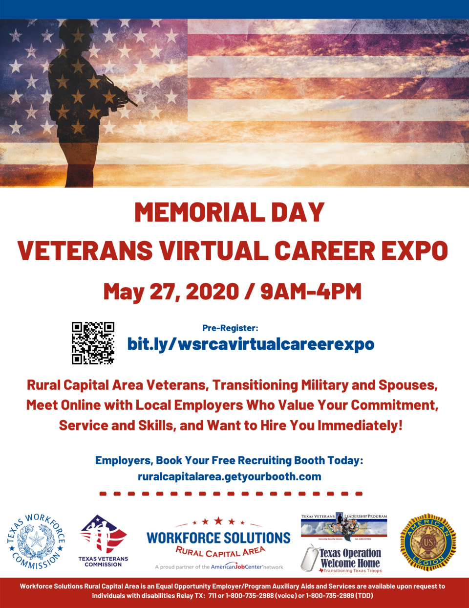 Central Texas Military Families Encouraged to Take Part in Memorial Day Veterans Virtual Career Expo on May 27